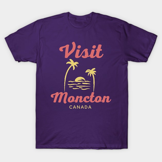 Moncton Canada - Funny Canadian Beach Art T-Shirt by Buster Piper